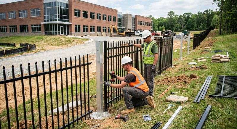 Commercial Metal Fence Service