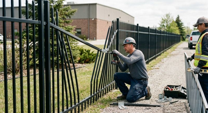 Commercial Metal Fence Service